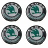 Колпачки на диски Skoda 60/56/9 black green