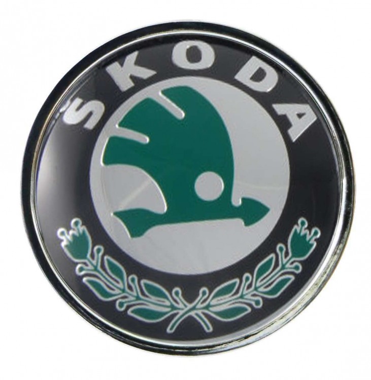 Колпачок ступицы Skoda (63/59/7) зеленый черный